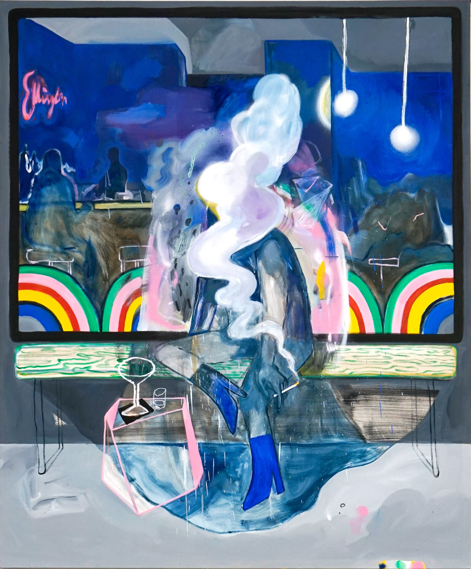 Ellington Bar (Ghosts), oil on stretched cotton, 175 x 145 cm, 2019 Lisa Breyer